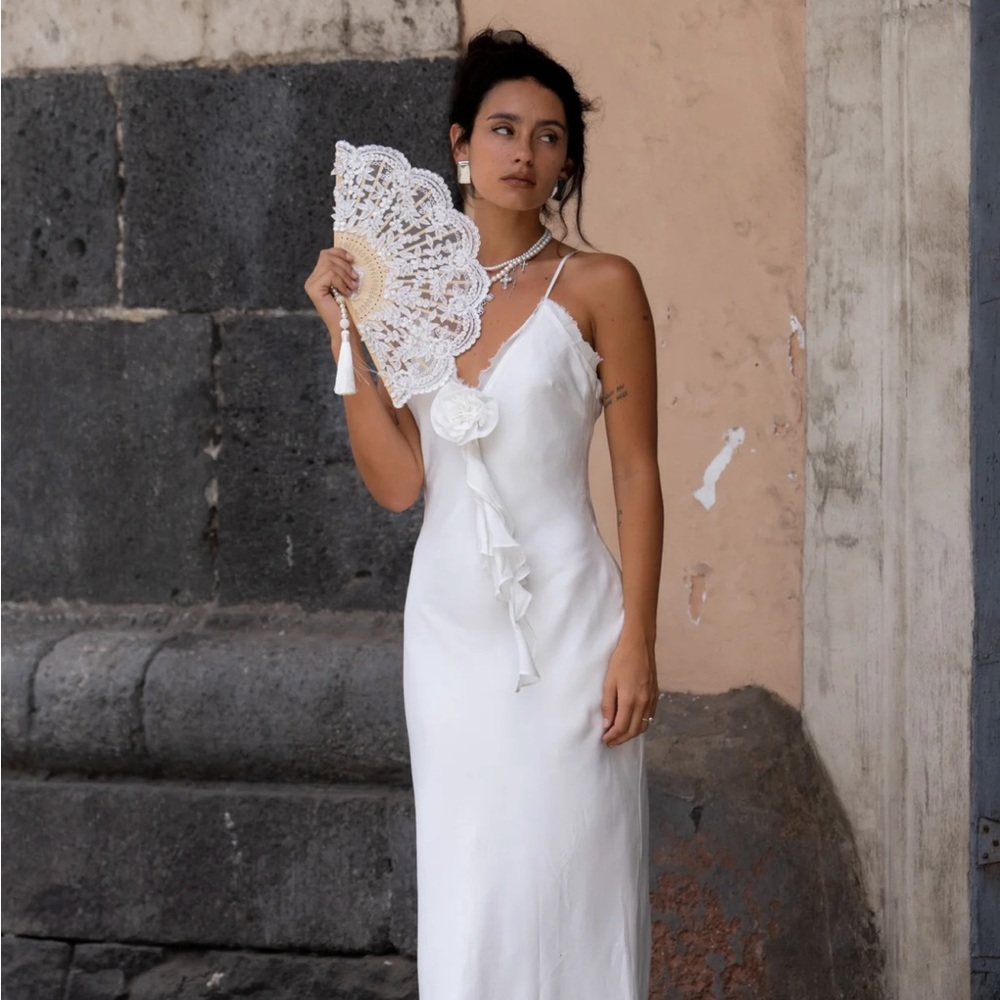 12th Tribe White Maxi Dress